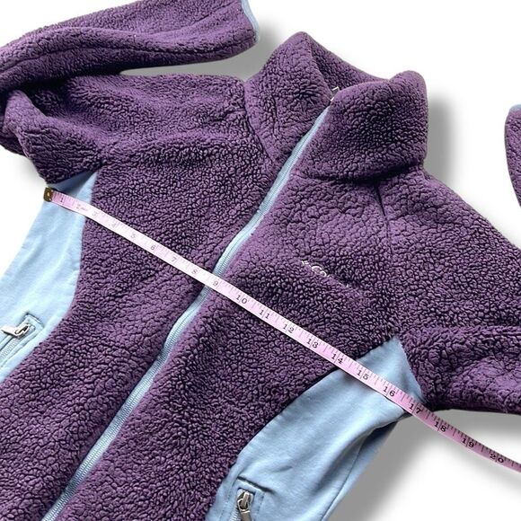 Columbia Fast Beauty Fleece Full Zip Jacket Womens Extra Small XS Purple Blue - Picture 12 of 12